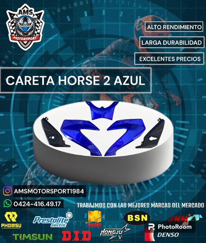 Careta Horse 2 Azul 