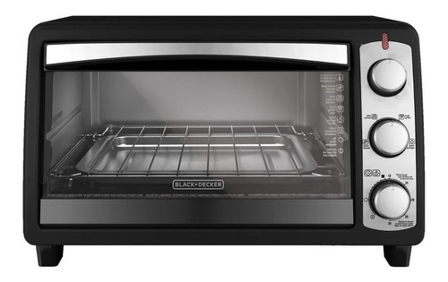 Horno de mesa eléctrico Black+Decker TO1940BD 14L negro 120V