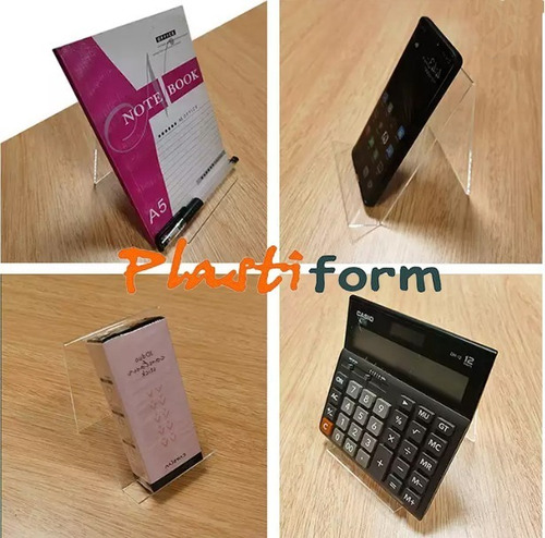 Imagen 6 de 9 de Exhibidor Acrílico Portalibro Libros Soporte Tablet