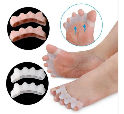 Imagem 3 de 10 de Separador Silicone Para Dedos Pés - Calos - Joanete - 1 Par