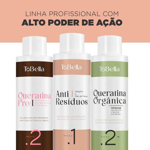 Kit Shampoo Anti Resíduos E Condicionador Queratina Tobella