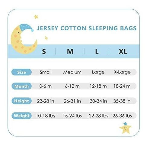 Saco De Dormir Tillyou - Algodón, Bebé 18-24 Meses, Gris