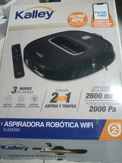 Aspiradora KALLEY Robótica K-MARW 2 en 1 WIFI Negro | Kalley