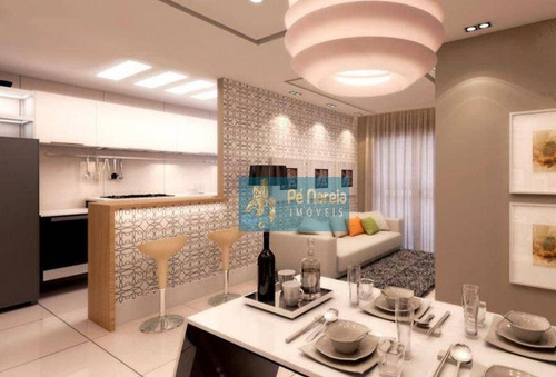 Imagem 2 de 10 de Apartamento Com 2 Dormitórios, 2 Suítes, Sacada Gourmet, 2 Vagas, À Venda, 90 M² Por R$ 510.000 - Boqueirão - Praia Grande/sp - T2b74a - Ap0141