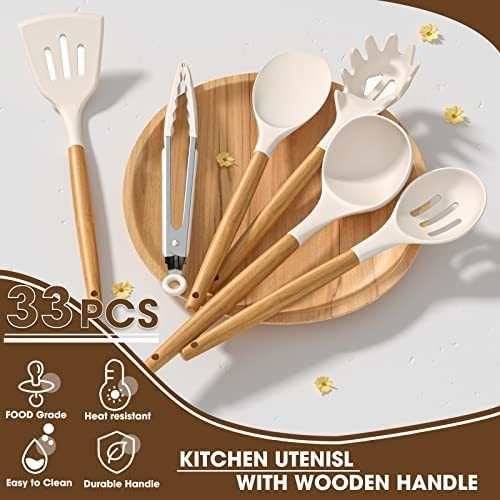 Imagen 3 de 6 de Juego De Utensilios De Cocina Cucharas De Cocina, 24 Piezas