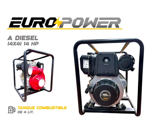 comprar Motobomba Diesel Alta Presión 4x4 Europower
