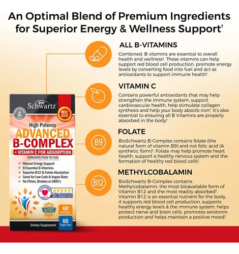 Complejo Vitamina B Metilcobalamina Ácido Fólico Y Vitamina Sabor