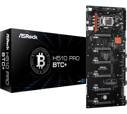 Imagen 1 de 10 de Placa Madre Asrock Btc H510 Pro Motherboard Mineria 6 Pci