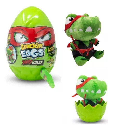 Huevo Crackin Egg Dino Ninja Peluche Interactivo Sk017