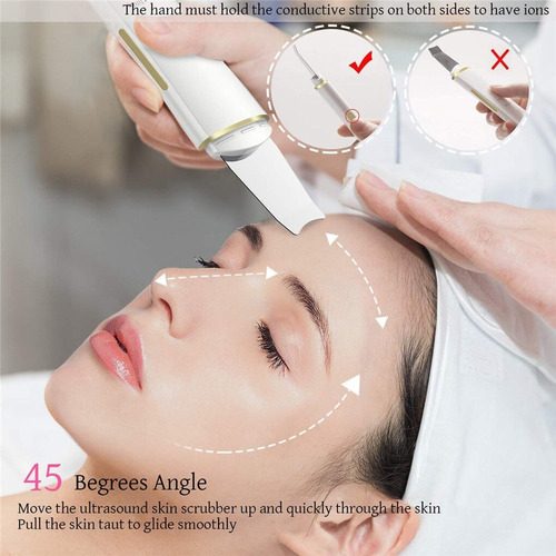 Esfoliador De Pele Ultra-sônico Espátula Limpieza Facial