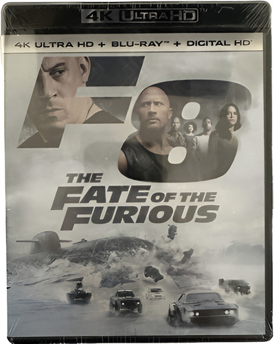 * Fate Of The Furious Rapidos Y Furiosos 8 4k Uhd Blu-ray *