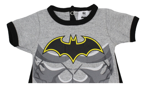 Ropa Bebe Pañaleros Batman Músculos Capa Original Disfraz Gris Claro 3 Meses Batman
