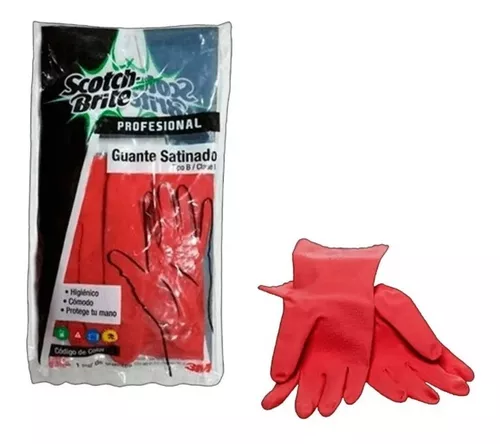 PAR DE GUANTES DE FREGAR SATINADO TALLA GRANDE