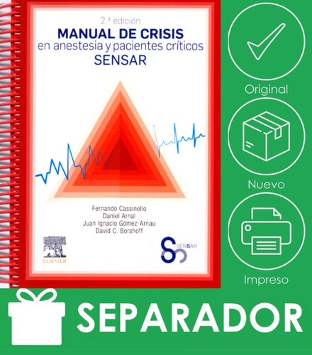 Cassinello. Manual De Crisis En Anestesia Sensar Original