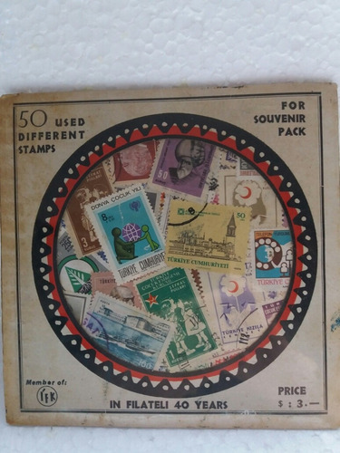 50 Selos Usados Da Turquia 50 Used Different Stamps Turkey