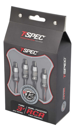 Cable Audio Rca A Rca T-spec V12r3 91cm 2 Canales Ofc Cobre