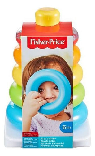 Fisher-price Juguete Apilable Para Bebé Color Amarillo Liso