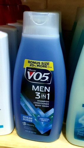 Shampoo Champú 3 En 1 Vo5 Men Caballeros Original 532 Ml