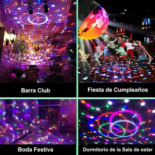 2pcs Rgb Control Remoto Led Disco Bola Luz Para Fiesta Ktv