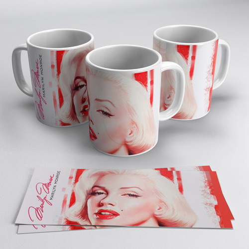 Taza Blanca 11 Oz / Marilyn Monroe  , M04 (1 Pz)