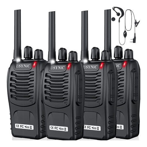 Talkie Recargabl 4 Pieza Radio Profesional 2 Via Para