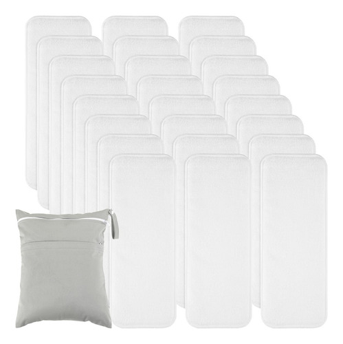 Paq 24 Insertos De Pañales De Tela Reutilizables Born Insert