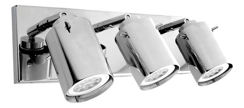 Lampara Aplique Pared Gioluce 2830-3 3 Luces Spot Movil Cromo Apto Led Gu10