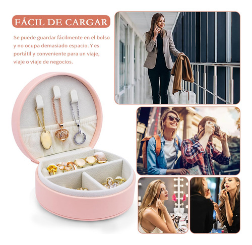 Caja De Joyería Portátil, Caja De Joyero Pequeño Para Viaje