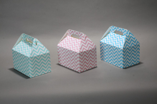 Cajita Feliz Blanca - Cartulina - Maletin (pack X 50)