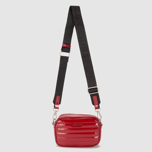 Bolsa Bandolera Crossbody Bubba Purse Gloss Mini Unisex Rouge Lisa Metalicos Negra