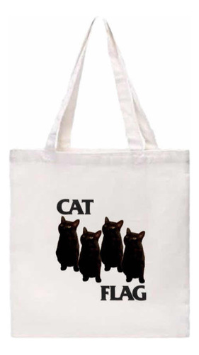 Tote Bag Bolsa De Manta Ecológica Reusable Cat Flag