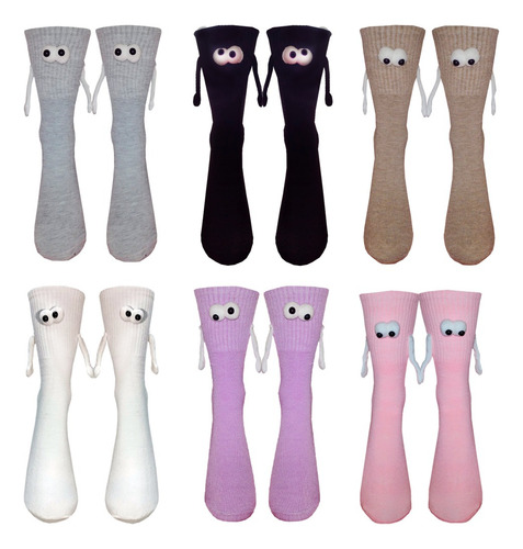 Calcetines De Manitas Con Imán Pareja Colores Moda 1 Par