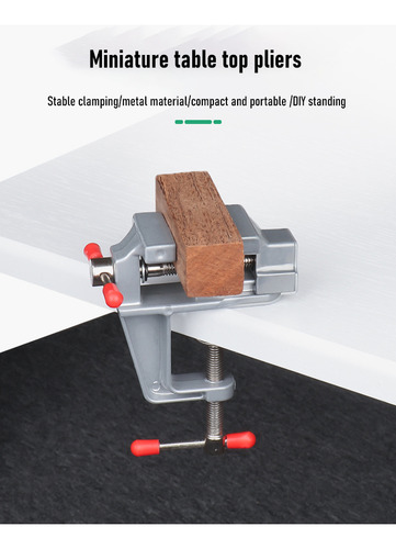 Mini Tornillo De Banco Joyería Base Fija Rosca