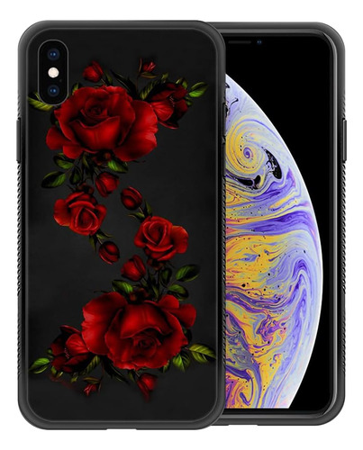 Funda Zhegailian Para iPhone XS Max-red Roses