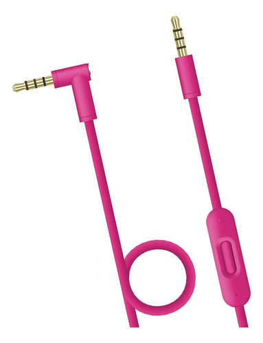 3 Reemplazo De Auriculares Cable Aux Profesional Rosado