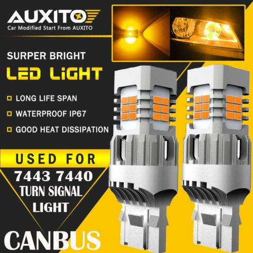 3000k Led Turn Signal Blinker Light Bulbs 7440 7441 7444 Bbv