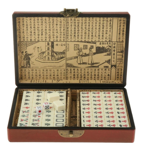 Juego De Mahjong Chino 144 Fichas Juego De Mesa Mahjong Tile