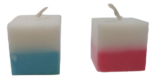 Velas Aromática Cuadrada Aromáticas Soja Alta 3x3x3 Pack 10 Agua