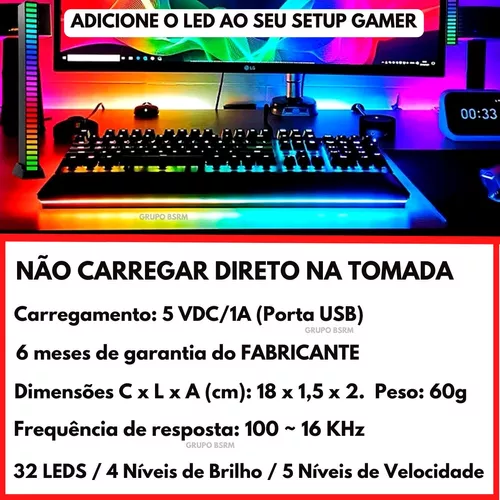 Adicione Cor Ao Seu Pc: Barra Led Rgb Para Jogos E Música!