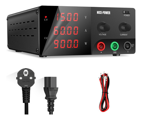 Fuente De Alimentación Dc Variable De Alta Precisión De 15v