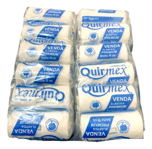 Vendas Elásticas Quirmex 10 Cm Paquete Con 24 Piezas