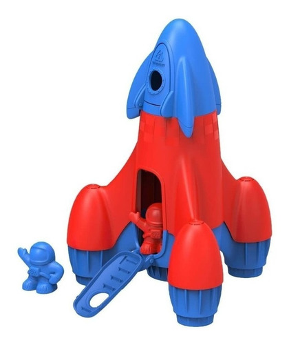 Green Toys Rocket Con  Astronautas Juguete Vehículo Play...