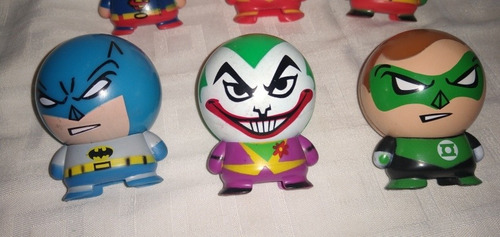6 Cabezones Dc Batman Robin Joker Superman Flash Linterna