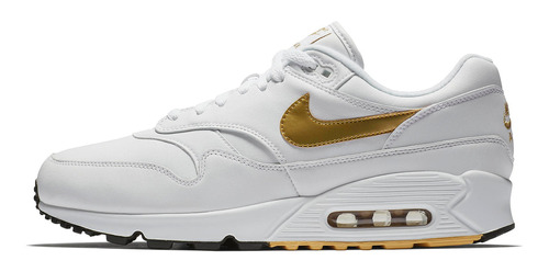 Zapatillas Nike Air Max 90/1 White Gold Urbano Aj7695-102   