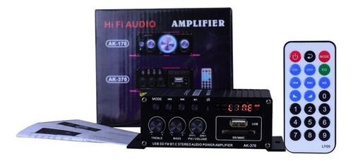 Mini Amplificador De Audio Bluetooth 12v Fm Usb