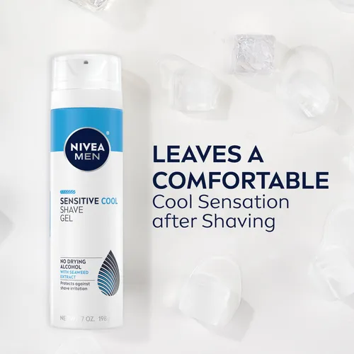 Gel De Afeitar Nivea Men Sensitive Cool Con Algas Marinas, 2
