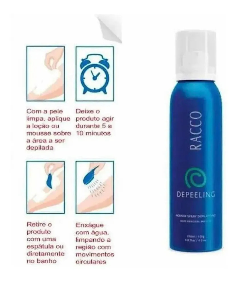 Creme Depilatório Depeelig Racco Masculino e Feminino 150ml · foto 6