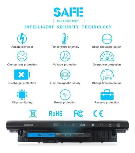 Batería 40wh Xcmrd De 14,8 V Para Dell Inspiron Series R R R