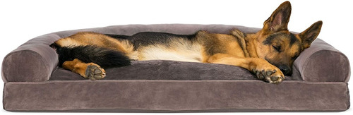 Cama Para Perros, Forma Rectangular Tamaño Jumbo (cafe)