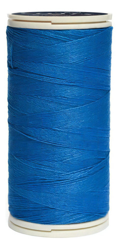 Caja 12 Pzas Hilo Coats Poliéster Liso 3 Cabos Fibra Corta Color T6980-0024 Azul Profundo